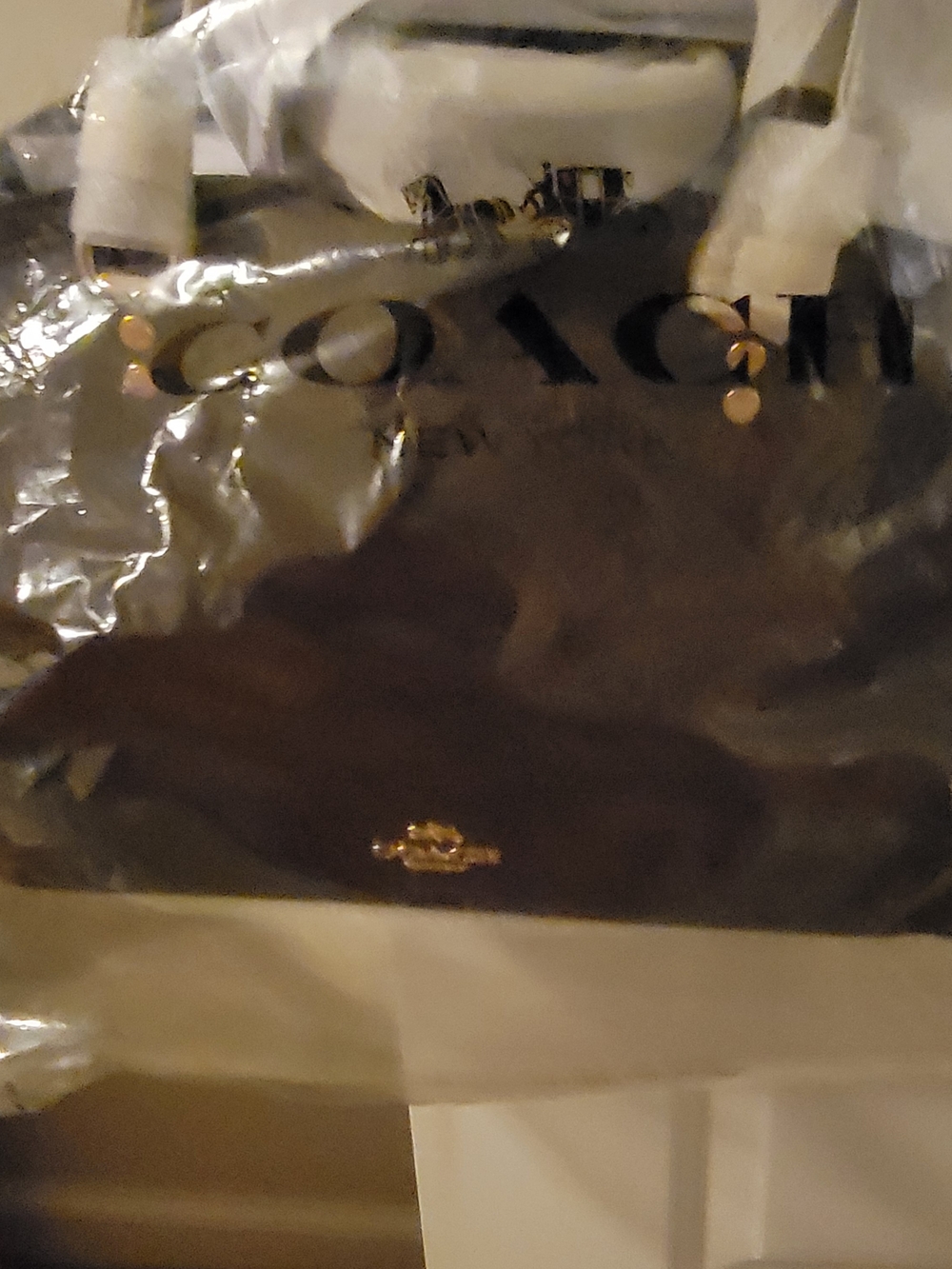 NWT COACH Gorgeous Fall Chocolate Brown Coach Leather Satchel with Gold Hardware - Picture 8 of 9